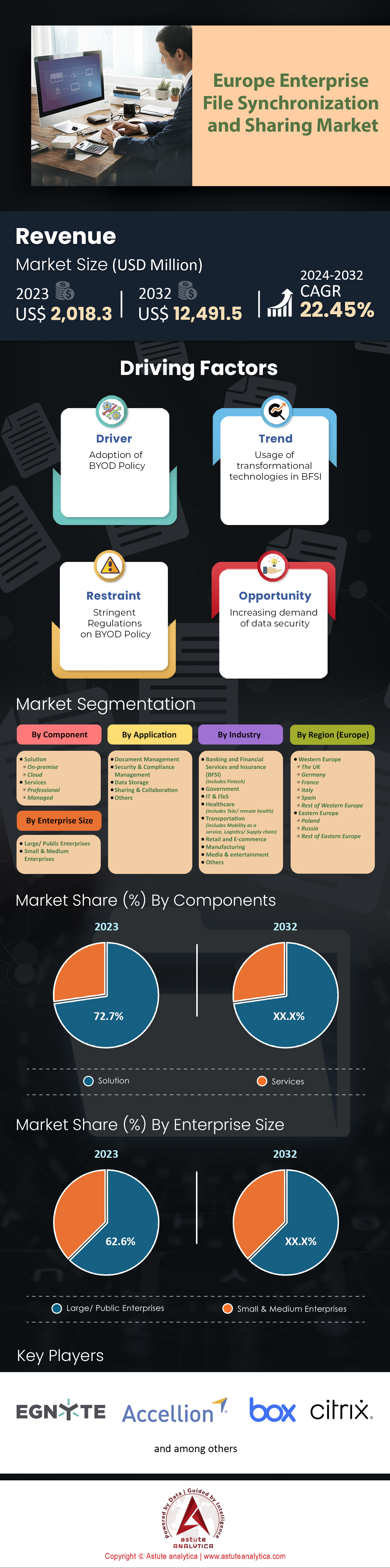 Marché européen de la synchronisation et du partage de fichiers d’entreprise (EFSS)